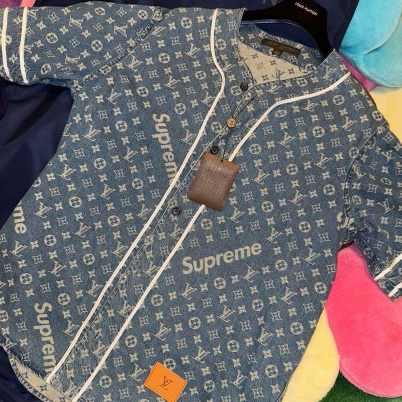 LOUIS VUITTON ルイヴィトン ベースボールシャツ デニムシャツ | ルイ