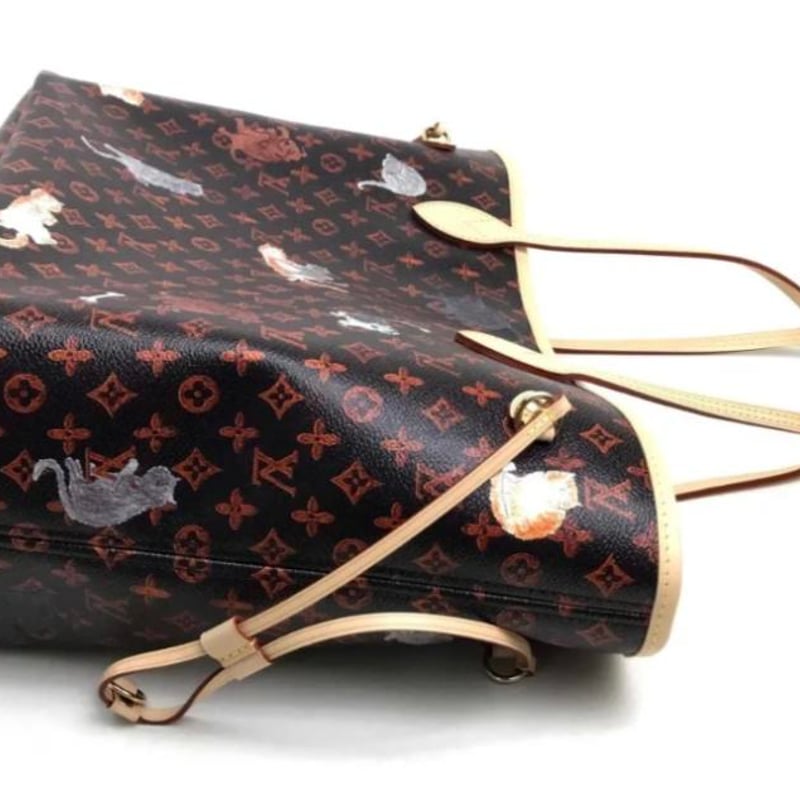 LOUIS VUITTON ルイヴィトン ネヴァーフル MM キャットグラム トート