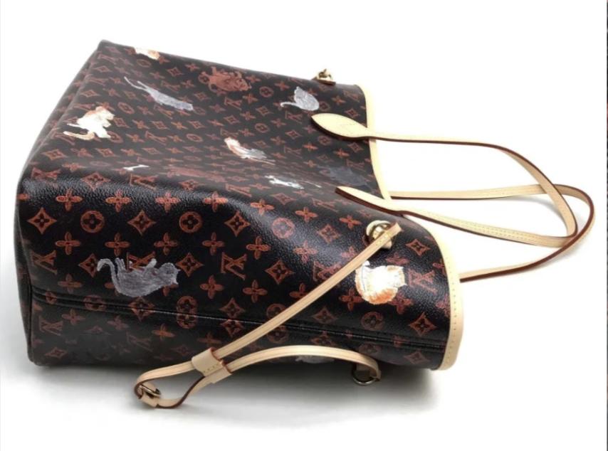LOUIS VUITTON ルイヴィトン ネヴァーフル MM キャットグラム トート