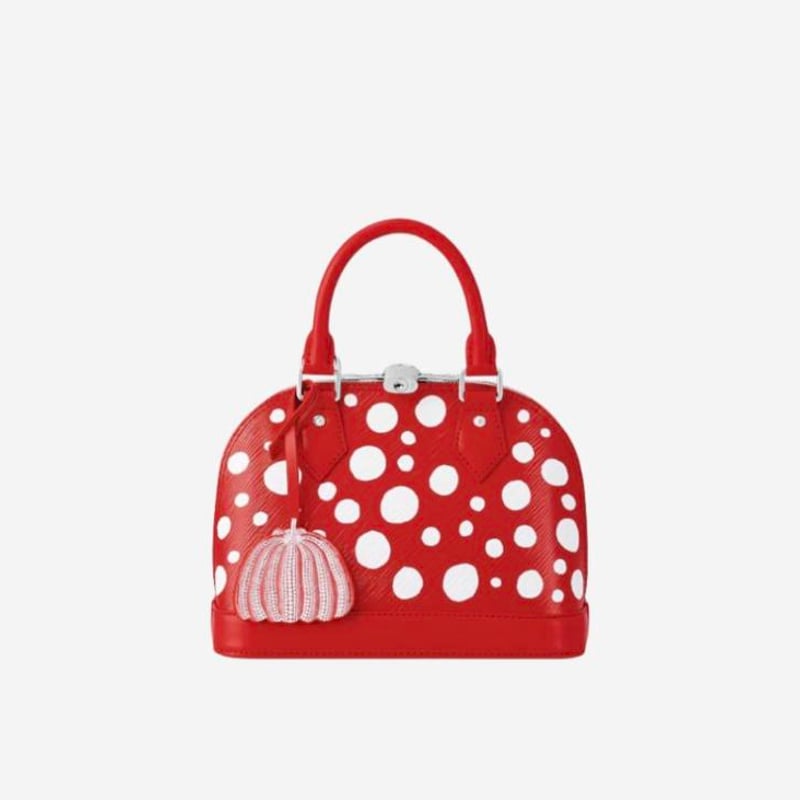 プロフ必読☆ほぼ新品 ヴィトン アルマ レッド 袋付き LOUIS VUITTON ルイヴィトン 草間 彌生 LV × YK ドット アルマBB |