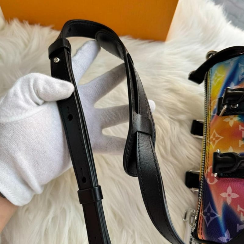 【Louis Vuitton】ヴィトン♪マルチカラー キーポル LV × TM キーポル バンドリエール50 モノグラムマルチカラー ボストン