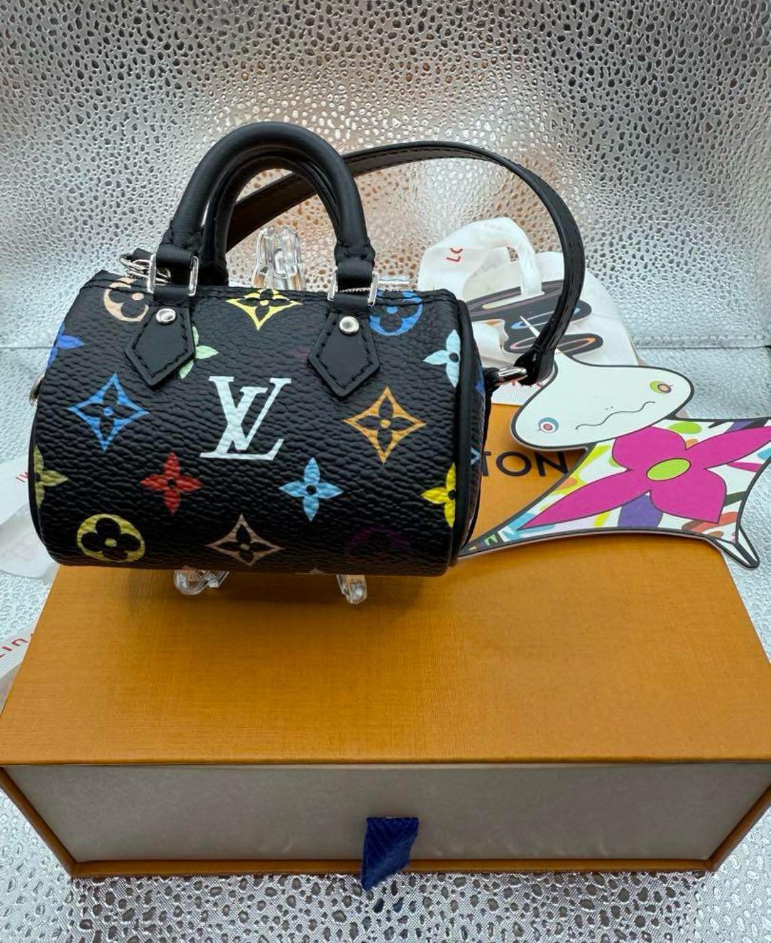 LOUIS VUITTON ルイヴィトン 村上隆 バッグチャーム・マイクロ