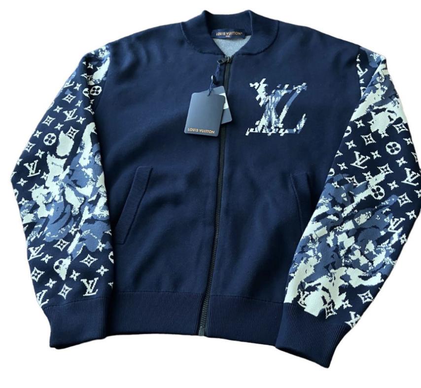 LOUIS VUITTON ルイヴィトン ジップモノグラム ニットブルゾン