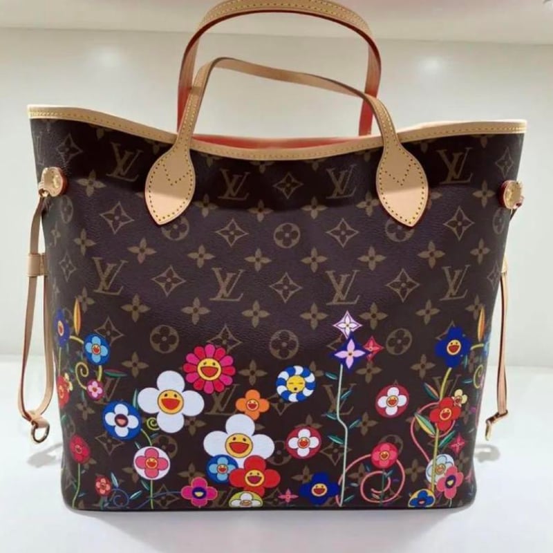 LOUIS VUITTON ルイヴィトン 村上隆 ネヴァーフル MM モノグラム