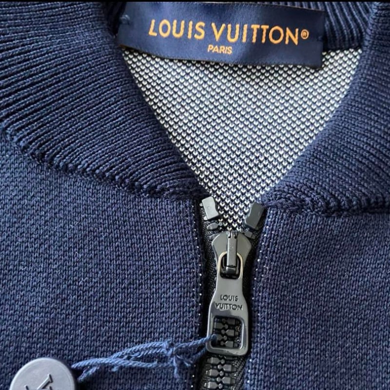 LOUIS VUITTON ルイヴィトン ジップモノグラム ニットブルゾン