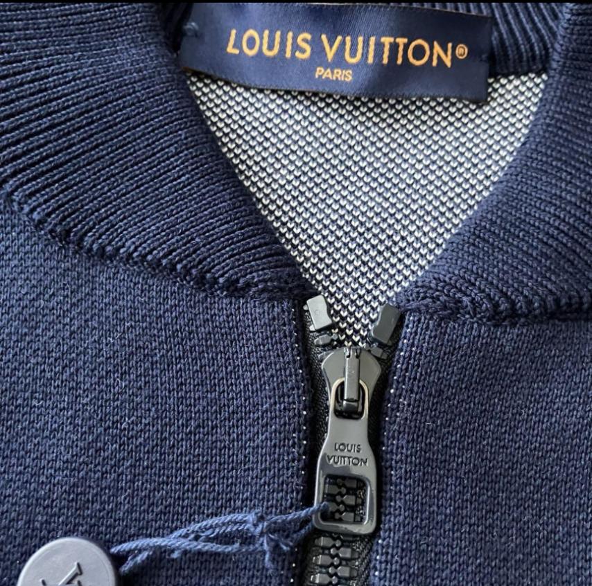 LOUIS VUITTON ルイヴィトン ジップモノグラム ニットブルゾン