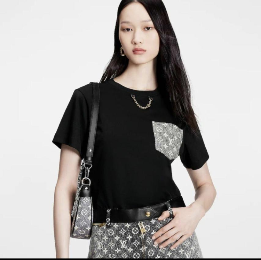 Louis Vuitton 半袖Tシャツとスカート セット LOUIS VUITTON ルイヴィトン モノグラムポケットTシャツ スカート