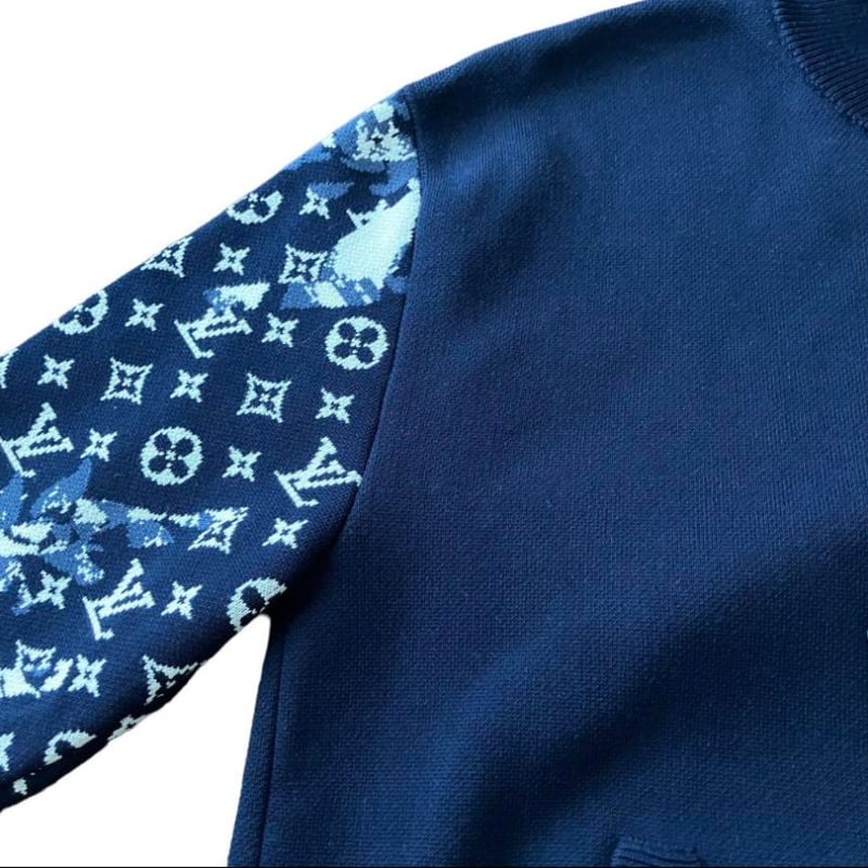 LOUIS VUITTON ルイヴィトン ジップモノグラム ニットブルゾン