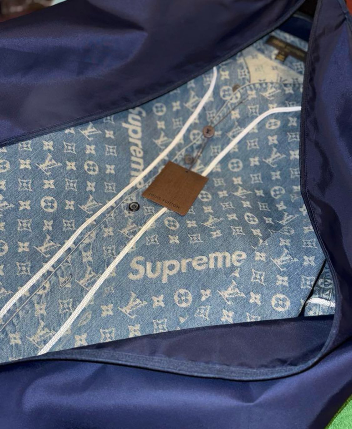 LOUIS VUITTON ルイヴィトン ベースボールシャツ デニムシャツ | ルイ