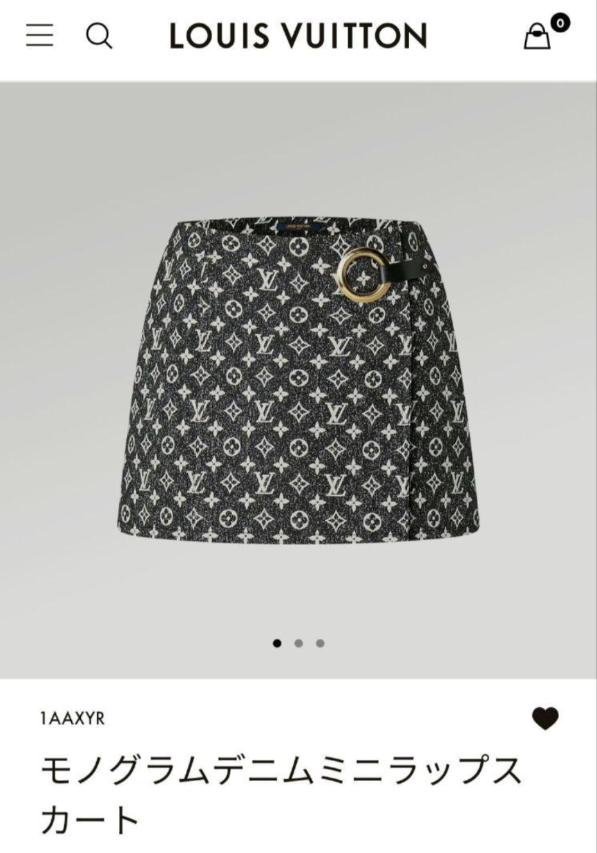 LOUIS VUITTON ルイヴィトン モノグラムポケットTシャツ スカート