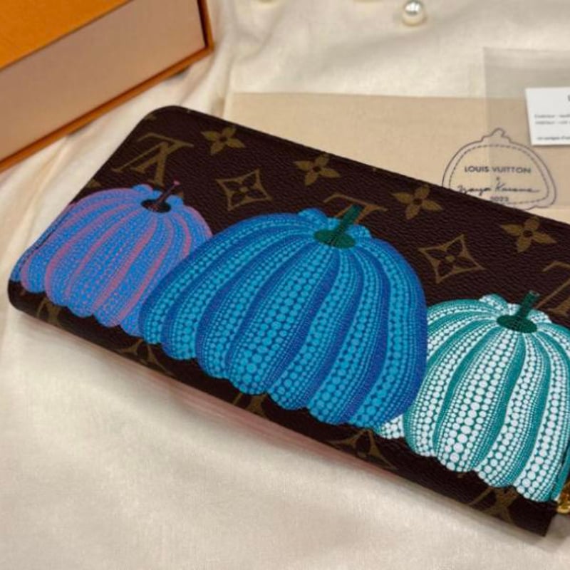 LOUIS VUITTON ルイヴィトン ジッピーウォレット パンプキン 草間彌生