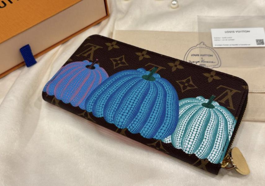 LOUIS VUITTON ルイヴィトン ジッピーウォレット パンプキン 草間彌生