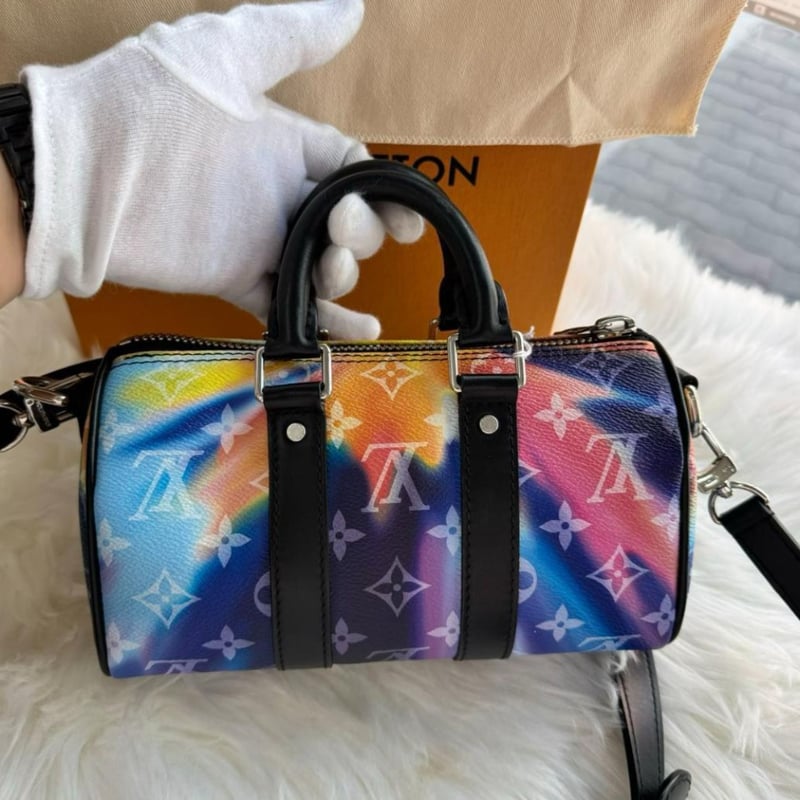 ルイヴィトン LOUIS VUITTON モノグラム フェルト キーポルXS ルイヴィトンキーポル XS LVラバー 14145 ブラウン/ブラック