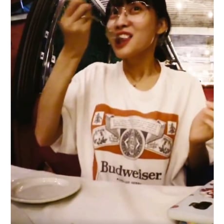Budweiser ホワイト Tシャツ