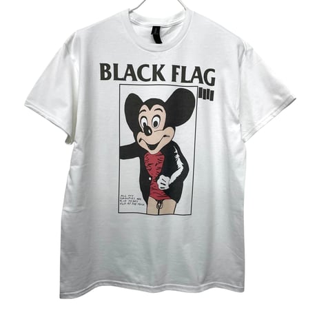 BLACK FLAG ミッキー Tシャツ