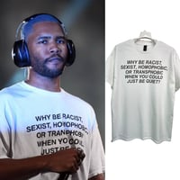 WHY BE RACIST ホワイト Tシャツ