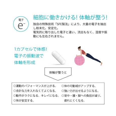 【電子と水素が活性酸素を徹底ケア】DeNSIA 電子と水素のチカラ 60カプセル / 約1ヶ月分