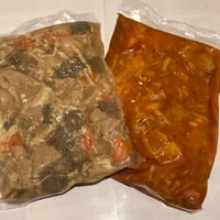 2個セット（もつ煮1・トマト1）
