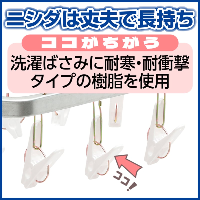 角ハンガー＜ZG46S＞SP W | 洗濯用品 ニシダ