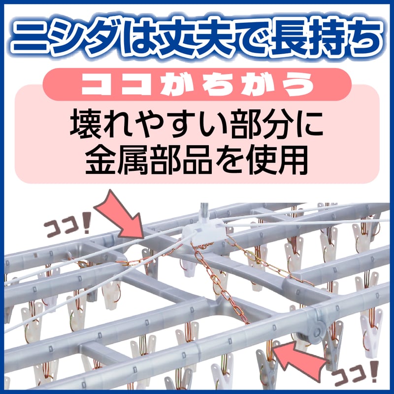 角ハンガー＜プラ50＞プレミアム2 | 洗濯用品 ニシダ