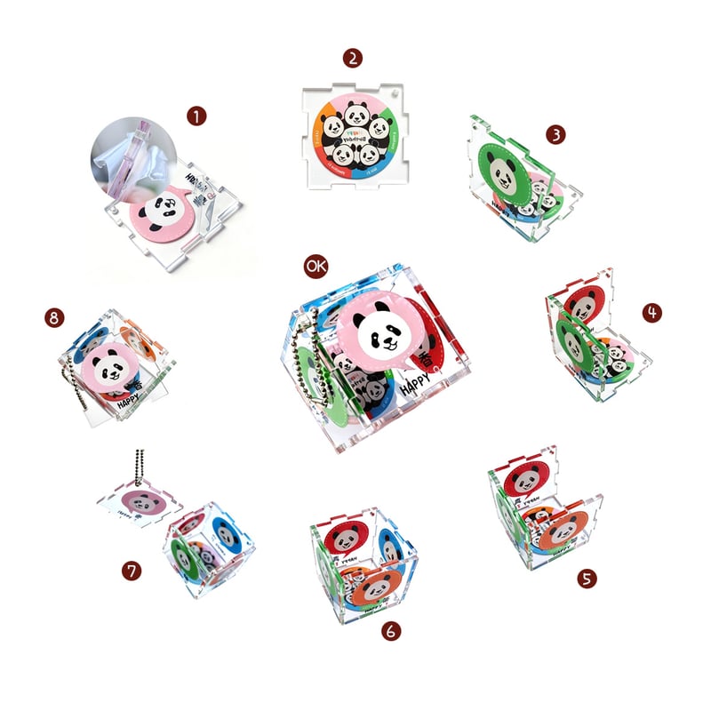アクリル立方体チャーム-Xiang Family | XiangXiang STORE