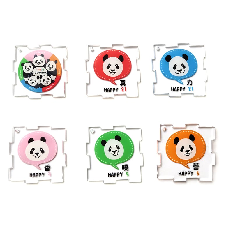 アクリル立方体チャーム-Xiang Family | XiangXiang STORE