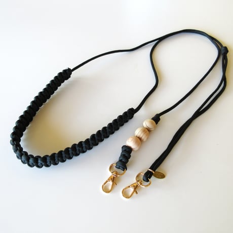 パラコード❥リード❥太め　ピンク系　№022 公式]パラコード＃10マクラメ編み ハーネス&リードセット(ピンク