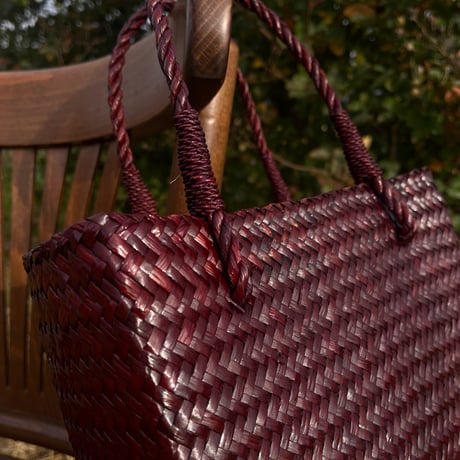 square bag : natural / brown