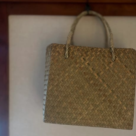 square bag : natural / brown