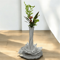 庵治石　花器