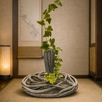 庵治石　花器