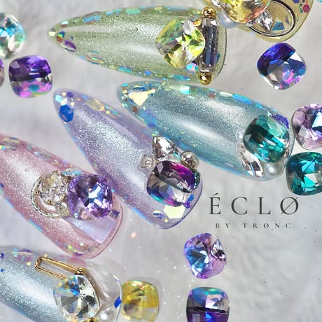 ÉCLØ by TRONC CS-0014 イリデセントストーンミニ(シトリン)