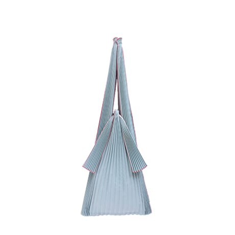 TATE PLEATS シルバー　リサイクルポリエステル L/S