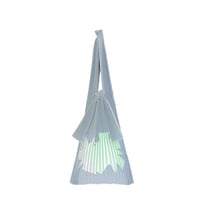 PRINTED TATE PLEATS シルバー　リサイクルポリエステル  L