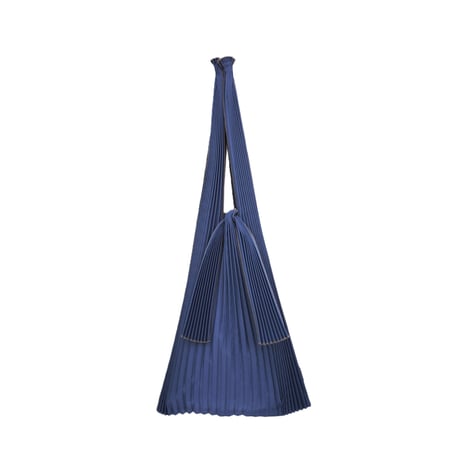 TATE PLEATS ネイビー　リサイクルポリエステル L/S