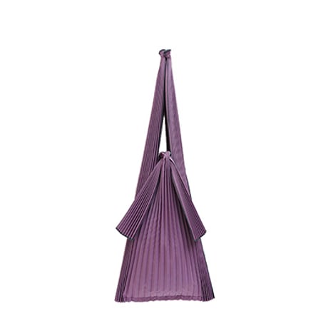 TATE PLEATS ワイン　リサイクルポリエステル L/S