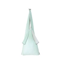 TATE PLEATS 灰白/水縹　ポリ乳酸 L/S/mini