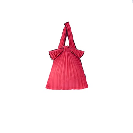 TATE PLEATS 猩々緋　リサイクルポリエステル L/S/mini