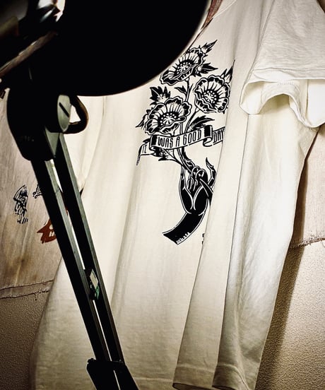 5942 「It was a good day」TEE　【ブラックインク】