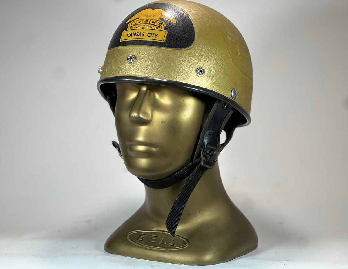 Retro Riot Gear 60s Buco Riot Gold Original Paint | Vintage Hel...