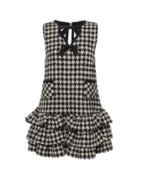 dogtooth ribbon ribbon dress