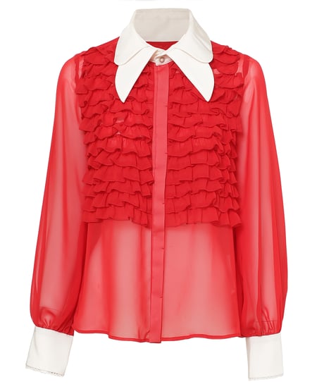 raspberry cake blouse