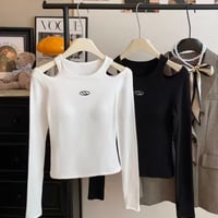 カップ内蔵ショルダーカットロンT