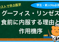 リンゼスとグーフィスが食前内服の理由とは？