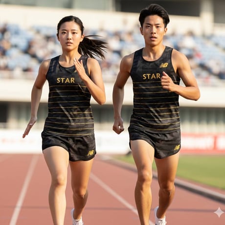 【メンズランシャツのみ】STAR RUNNING CLUB オリジナル ランシャツ
