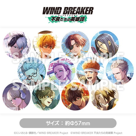 「WIND BREAKER 不良たちの英雄譚」缶バッジコンプリートセット（全12種入り）