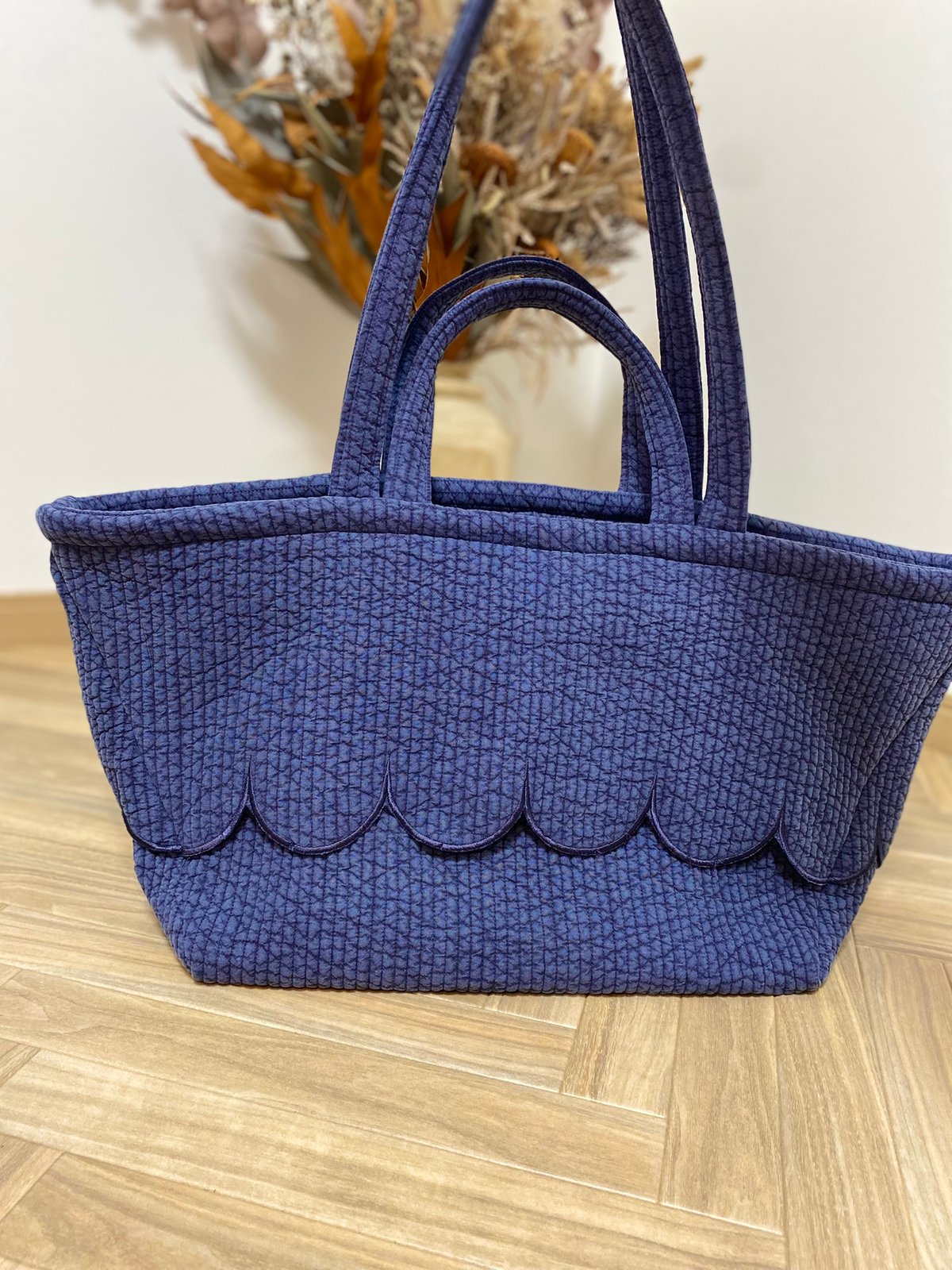 Parl scallop Nubi bag navy | Ma cherie