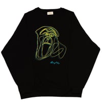 【Double Line Guenon Sweatshirt】BLACK 発送目安:入金後3〜5日
