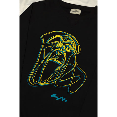 【Double Line Guenon Sweatshirt】BLACK 発送目安:入金後3〜5日