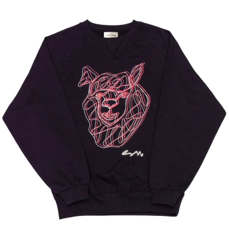 【Double Line Alpaca Sweatshirt】NAVY 発送目安:入金後3〜5日